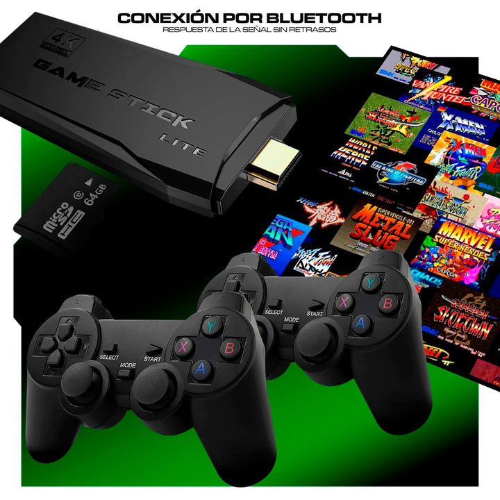 Consola Game Stick 4K ¡Diez consolas en una!